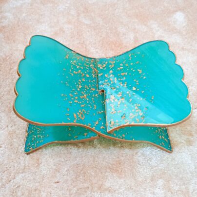 Handmade Resin Premium Quran Stand - Cyan
