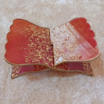 Handmade Resin Premium Quran Stand - Red