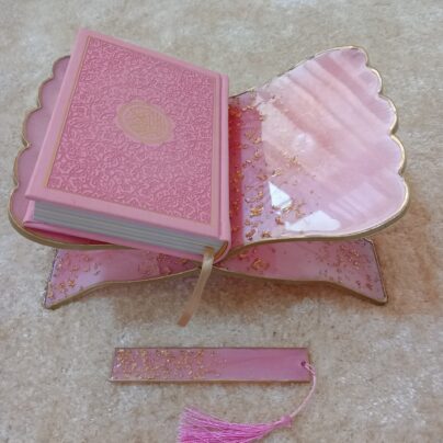 Personalized Quran Stand Premium Bundle– Light Pink