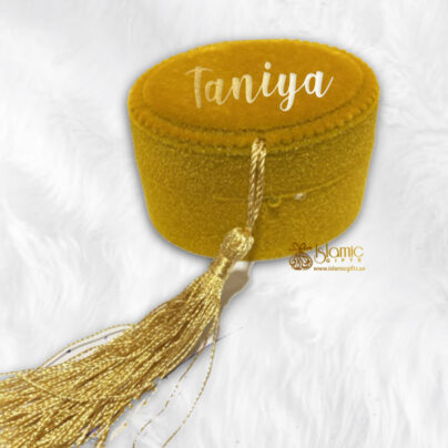 Gold Pearl Tasbeeh With Personalized Case