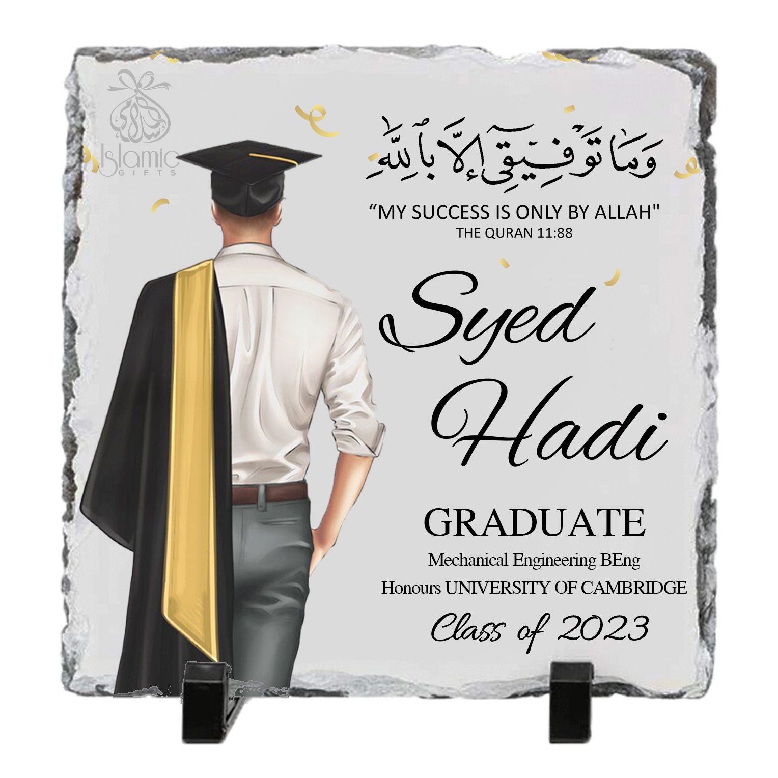 Personalized Graduation Rock Slate For Him