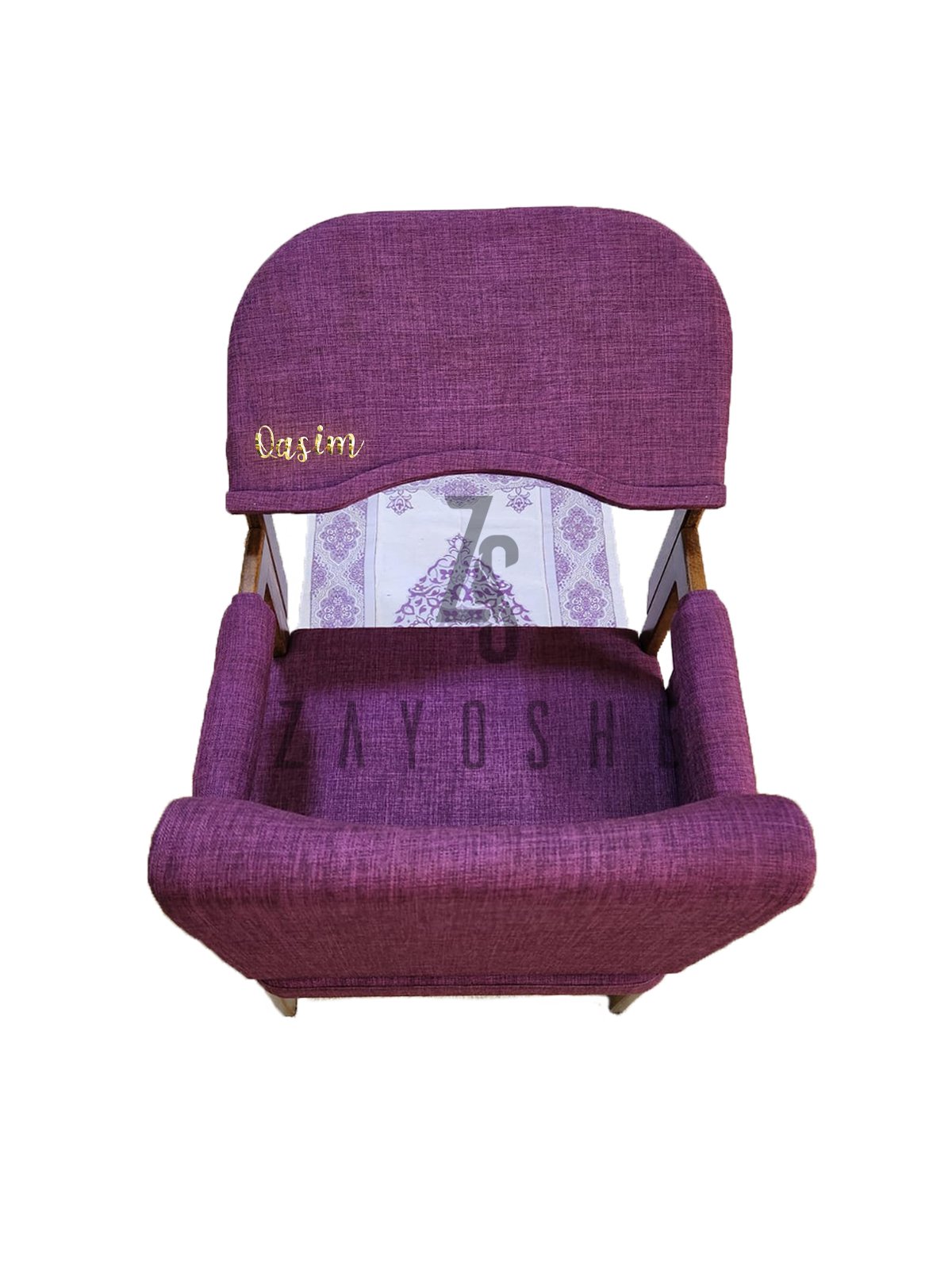 Modern Muslim Prayer Chair-Purple - Image 2