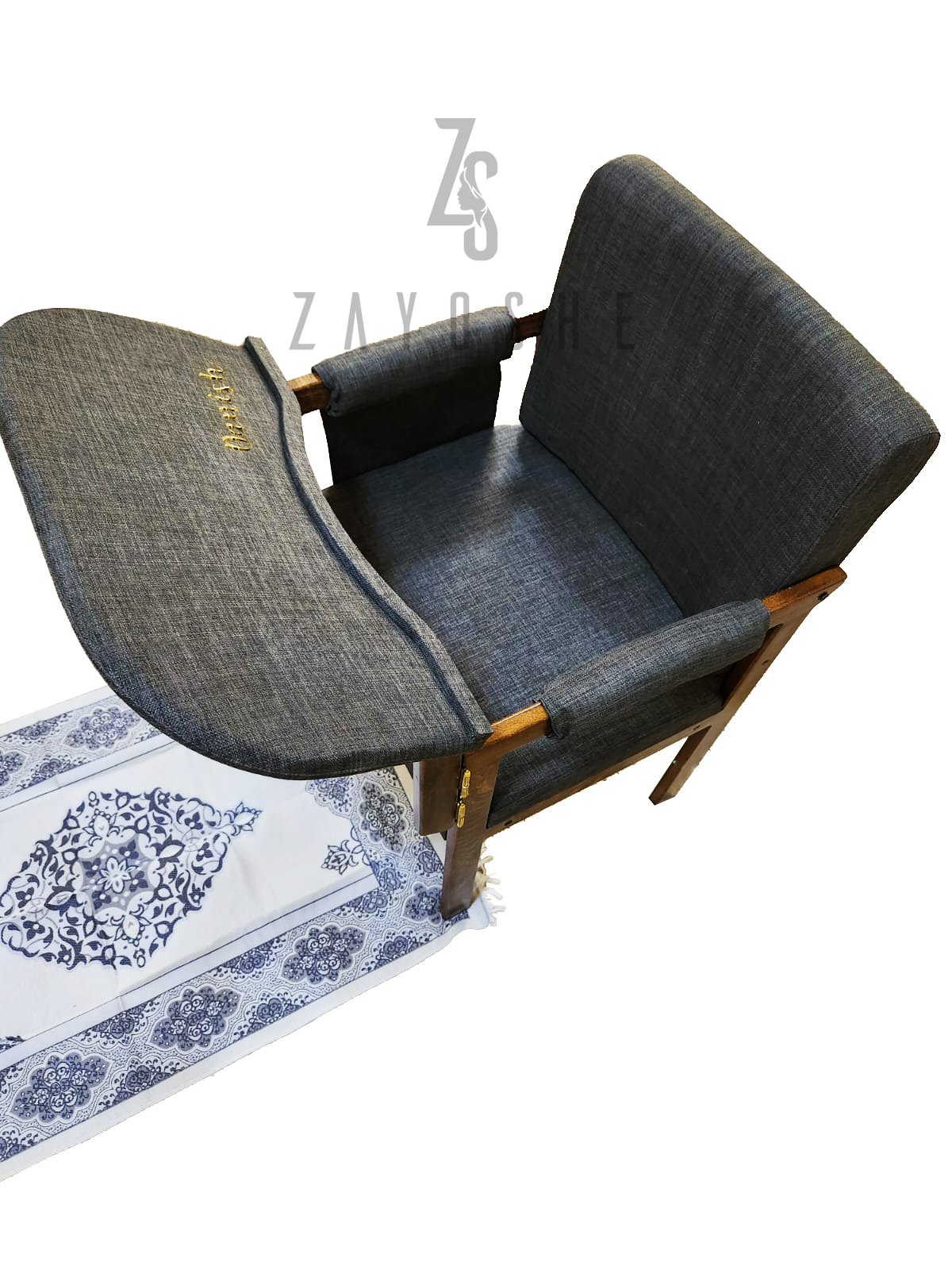 Modern Muslim Prayer Chair-Grey - Image 3