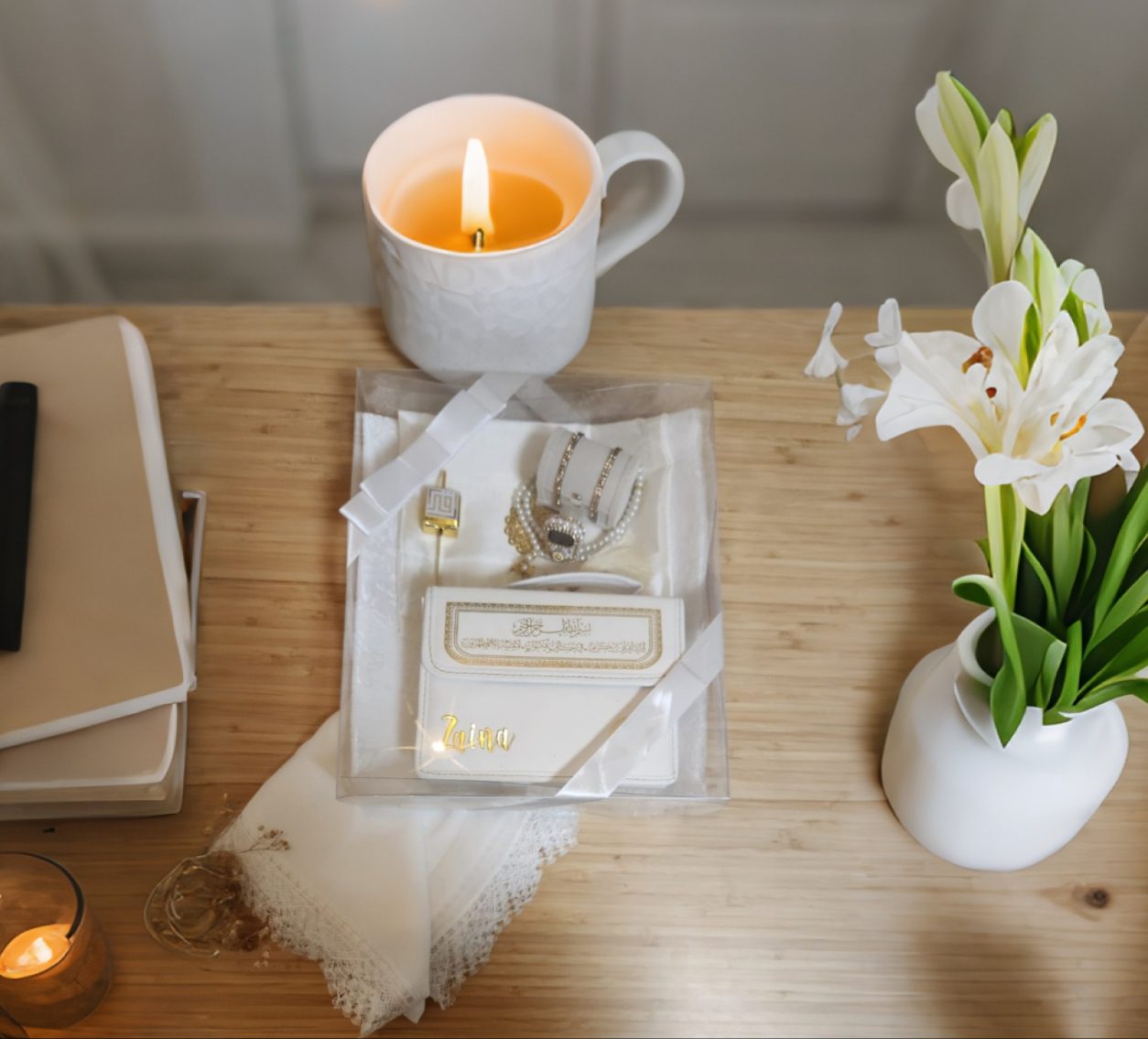 30 Para Ramadan Gift Set For Her-White - Image 6