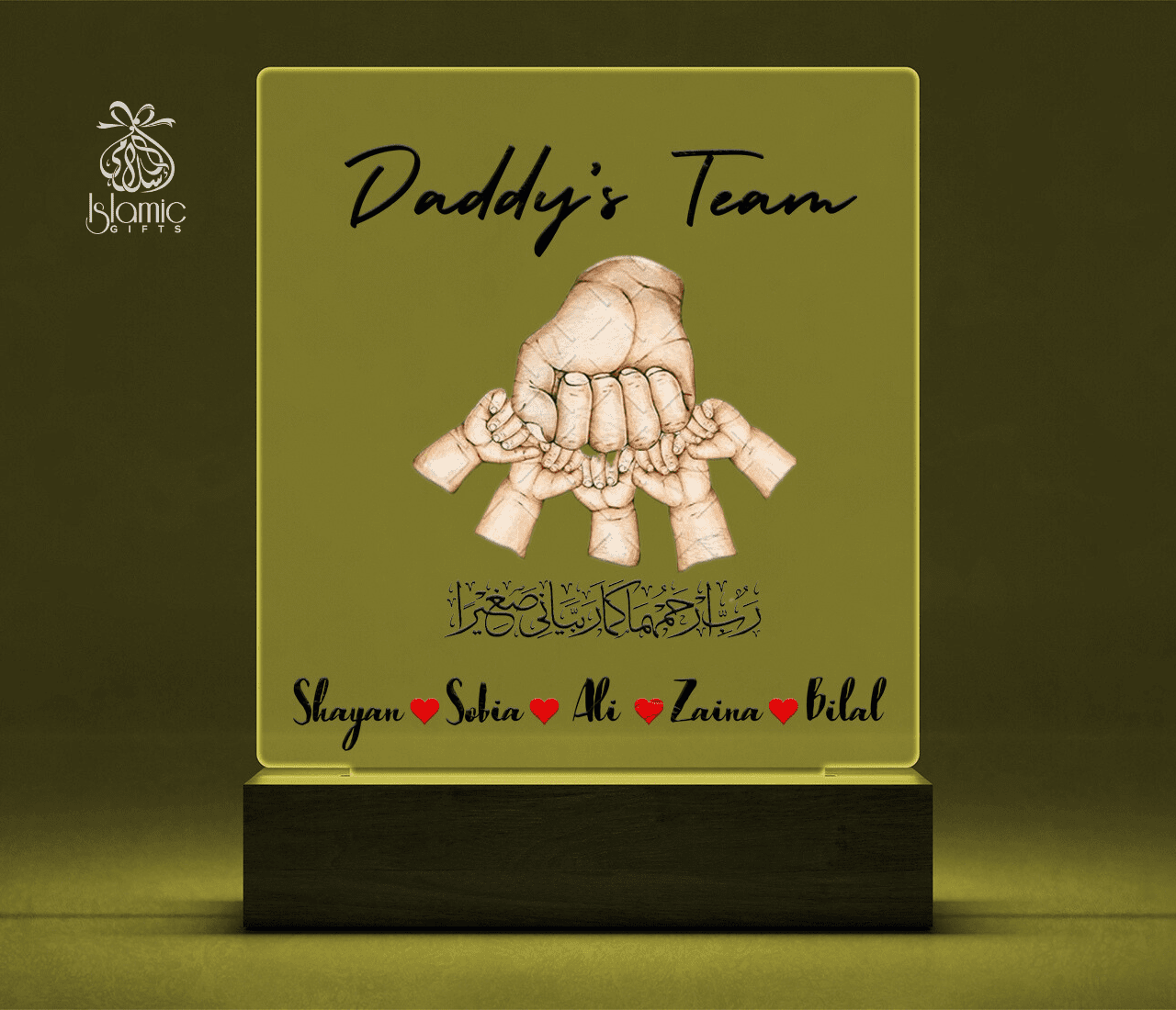 Father’s Day Gift Personalized Acrylic Night Lamp