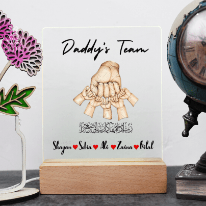 Father’s Day Gift Personalized Acrylic Night Lamp