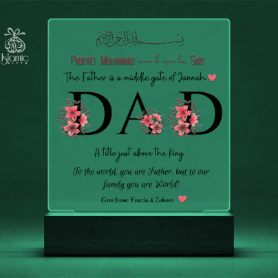 Father's Day Gift Personalized Acrylic Night Light