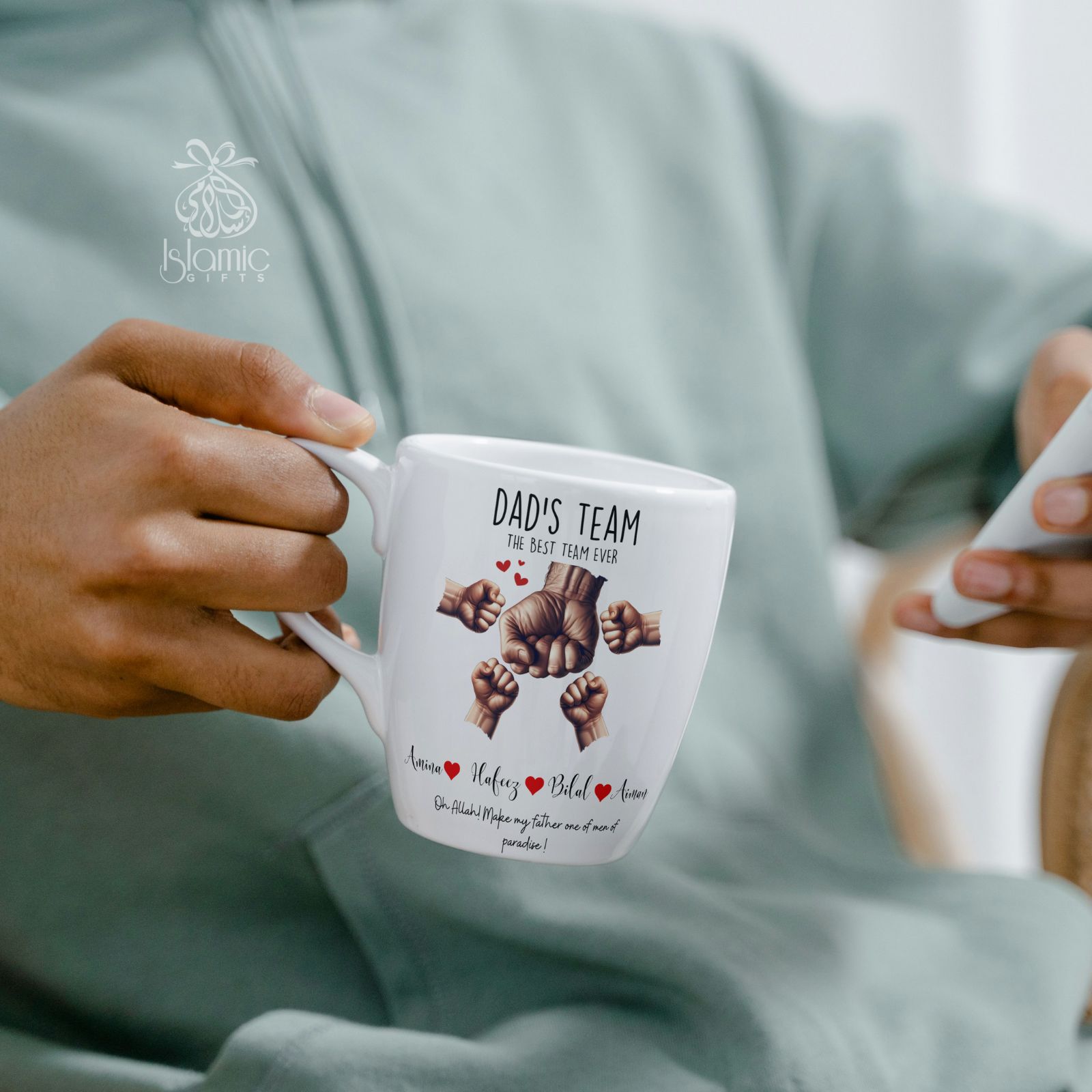 Personalized Best Dad's Team Mug