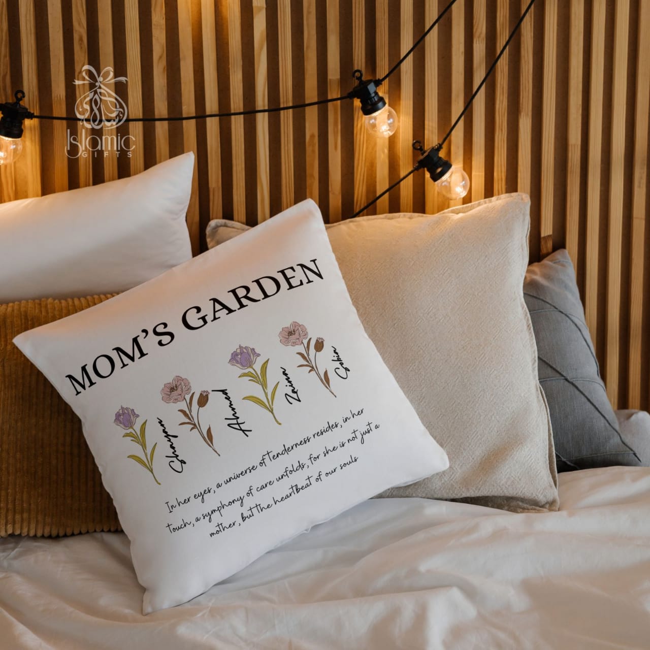 Personalized Mom's Garden Pillow