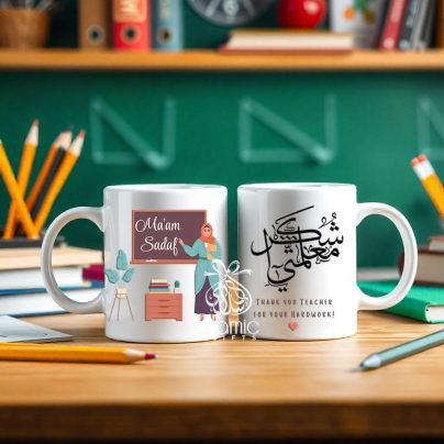 Express your gratitude with a Personalized Teachers' Day Mug with Custom Name. Celebrate your favorite teachers in a meaningful way. Order now!