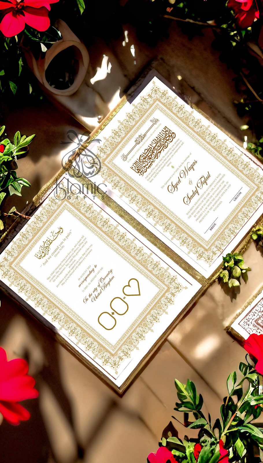 Wedding Gift Personalised Nikah Booklet R1