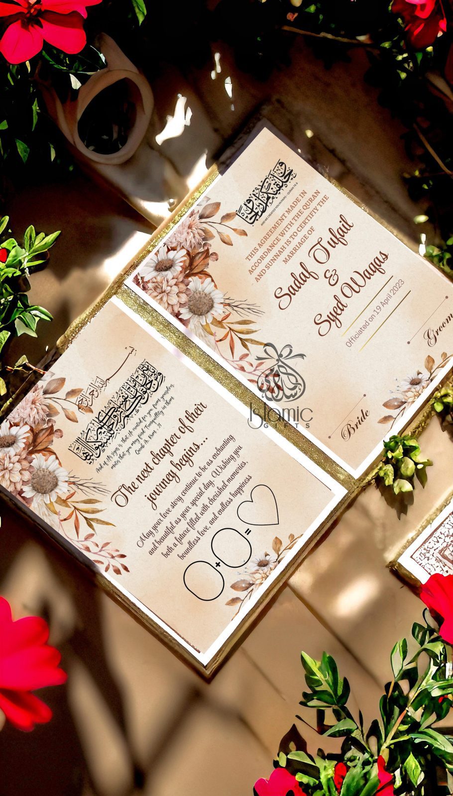 Wedding Gift Personalised Nikah Booklet R2