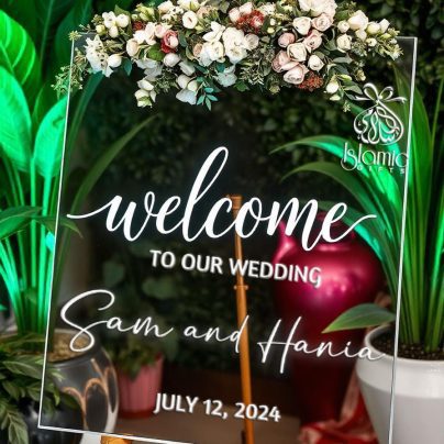 Personalised Arcylic Welcome Board Signage